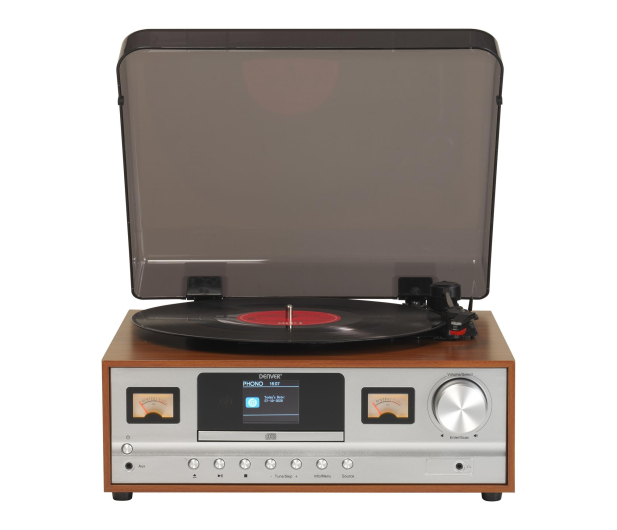 Denver Retro wieża stereo Denver MRD-52 z gramofonem light wood - 1535097 - zdjęcie 5